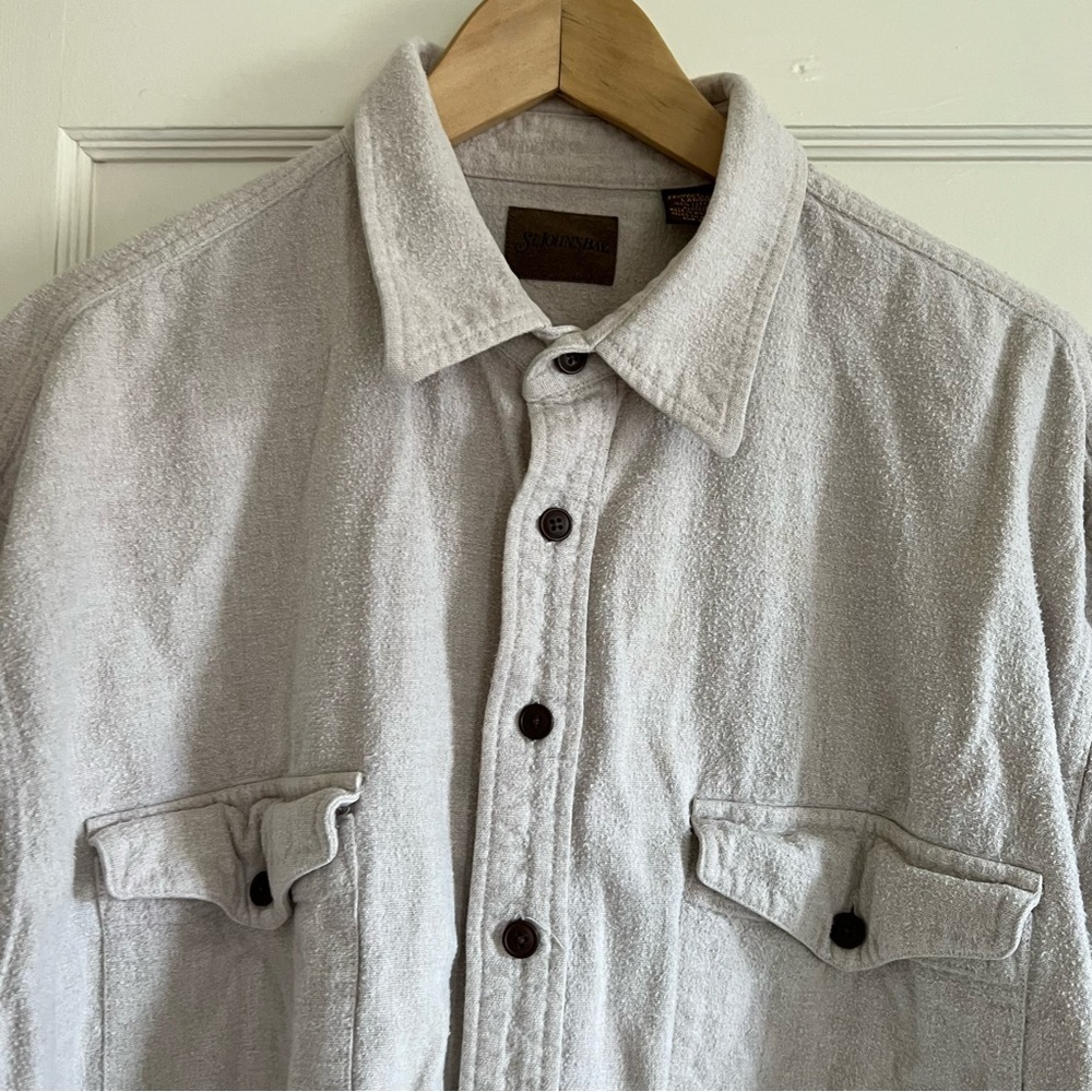 Vintage Cream Taupe Button Up Shacket Ruby Jacket… - image 7